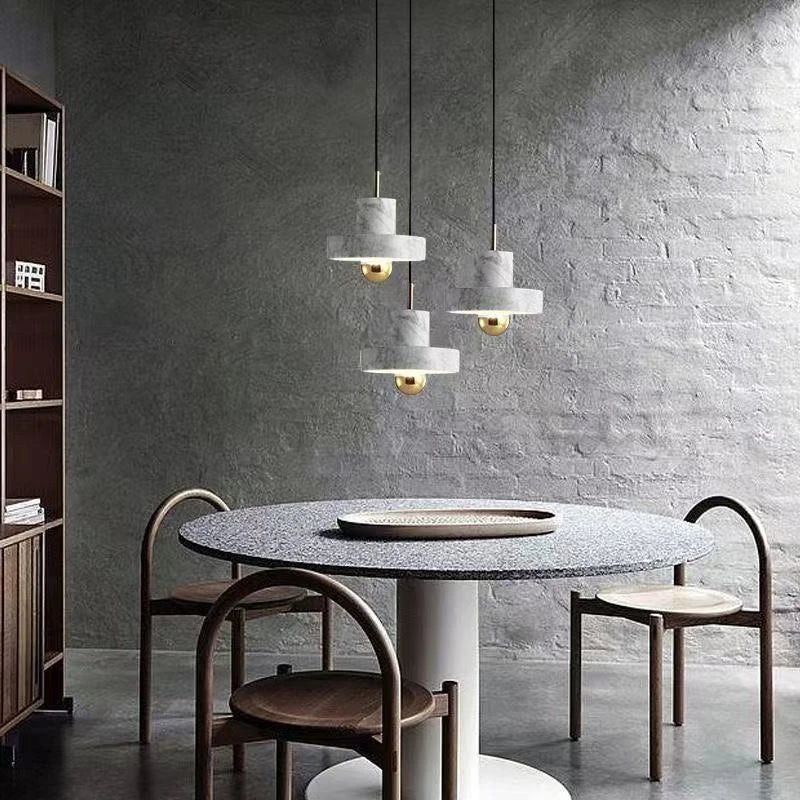 Marble Stone Postmodern Pendant Lamp