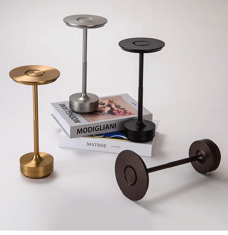 Rechargeable Aluminium Touch Table Lamp