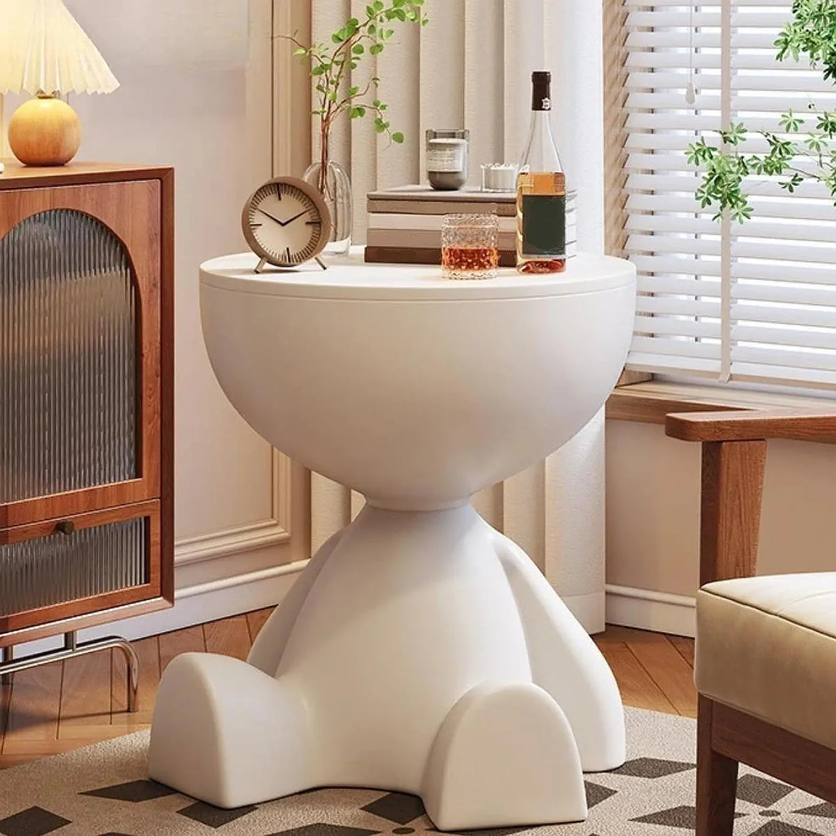 Cartoon Bear Storage Side Table