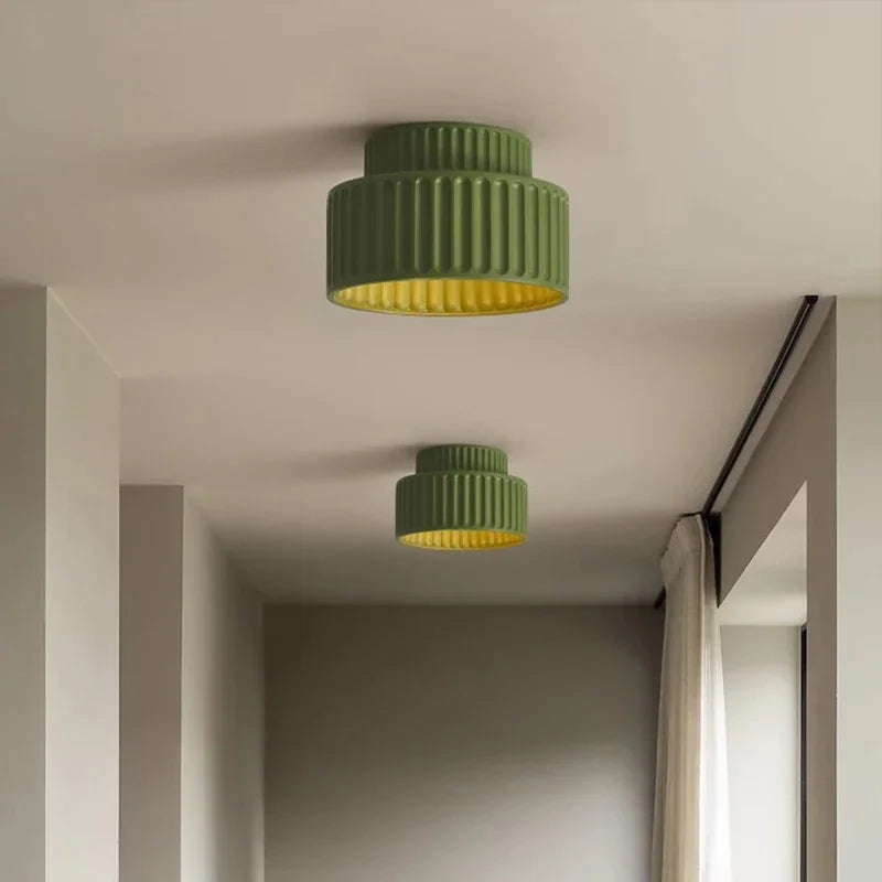 Nordic Ripple Resin Ceiling Light