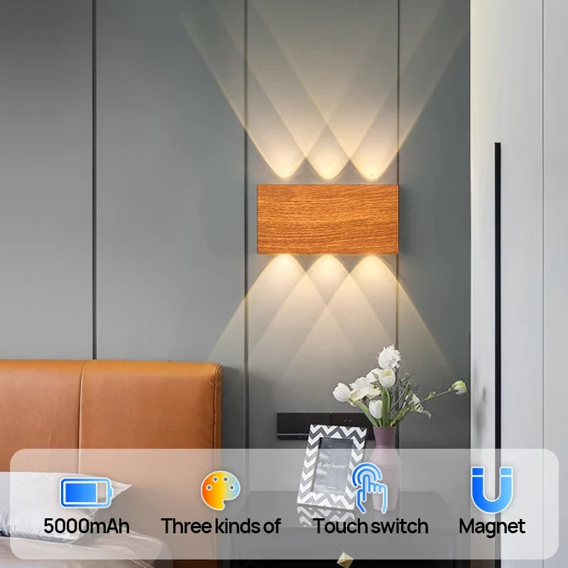 LumiBlock Rechargeable Wireless Wall Lamp