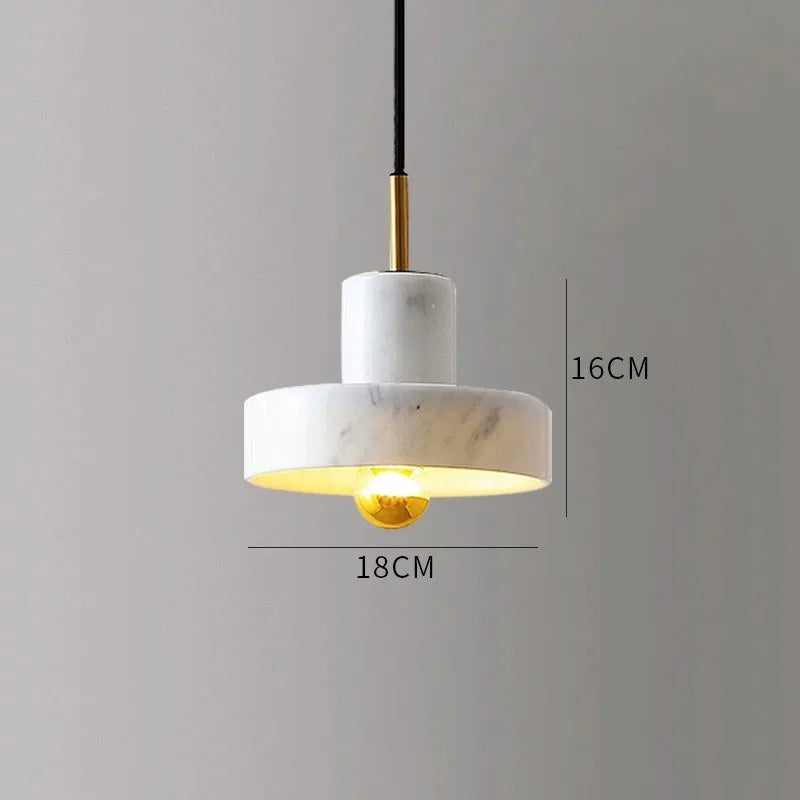 Marble Stone Postmodern Pendant Lamp