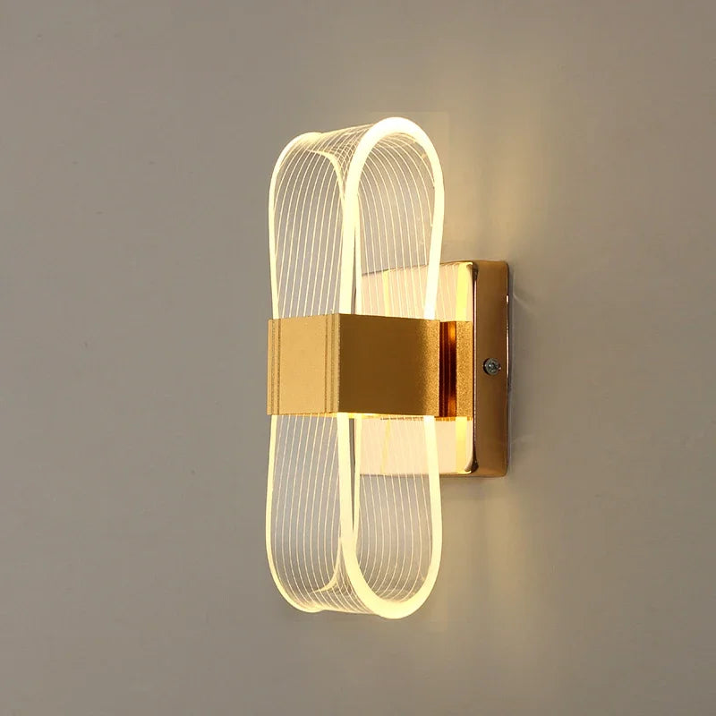 Nordic Gold Loop LED Wall Lamp