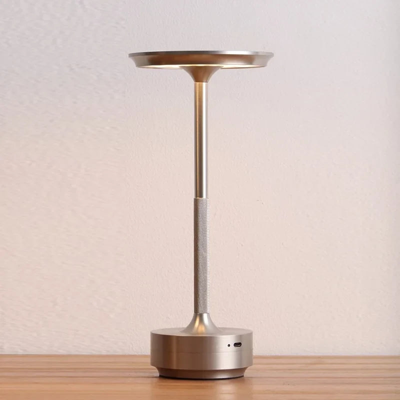 Rechargeable Aluminium Touch Table Lamp