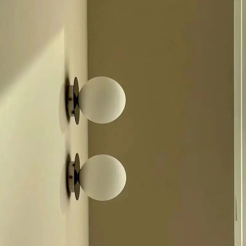 Nordic Opal Globe Glass Wall Lamp