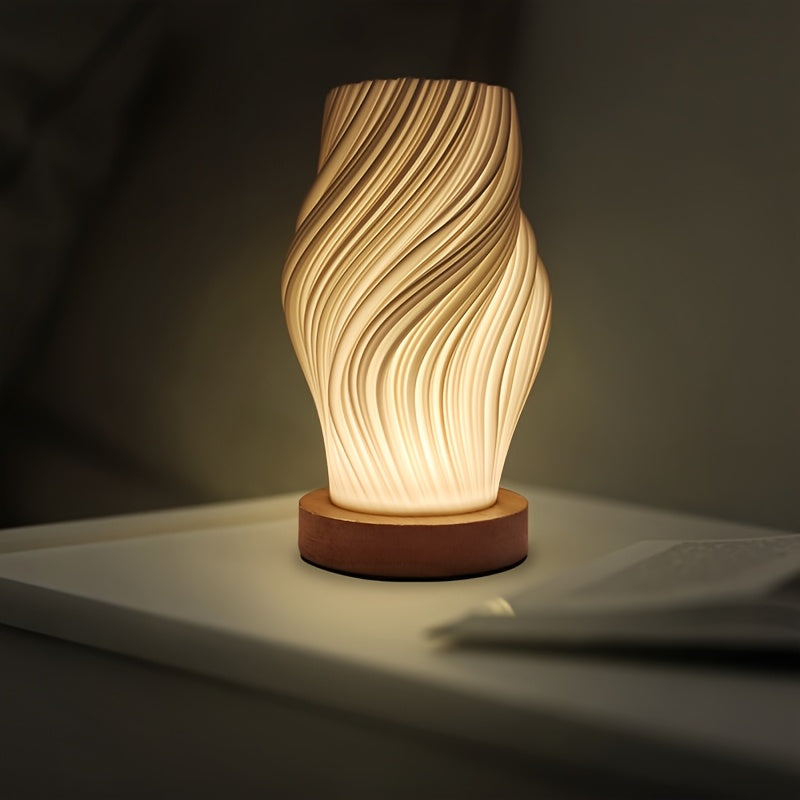 Modern Swirl LED Table Lamp