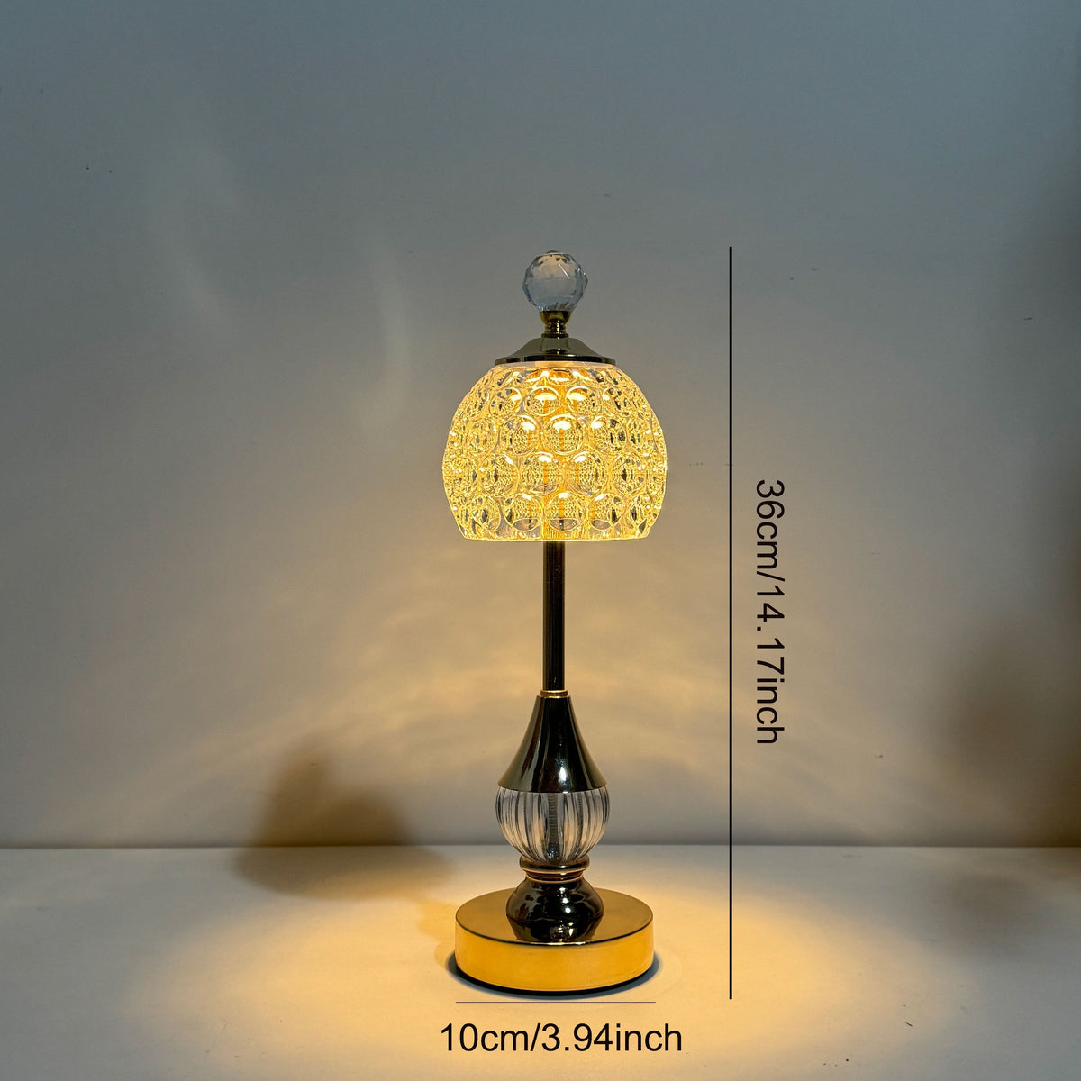 Crystal Touch Rechargeable Table Lamp