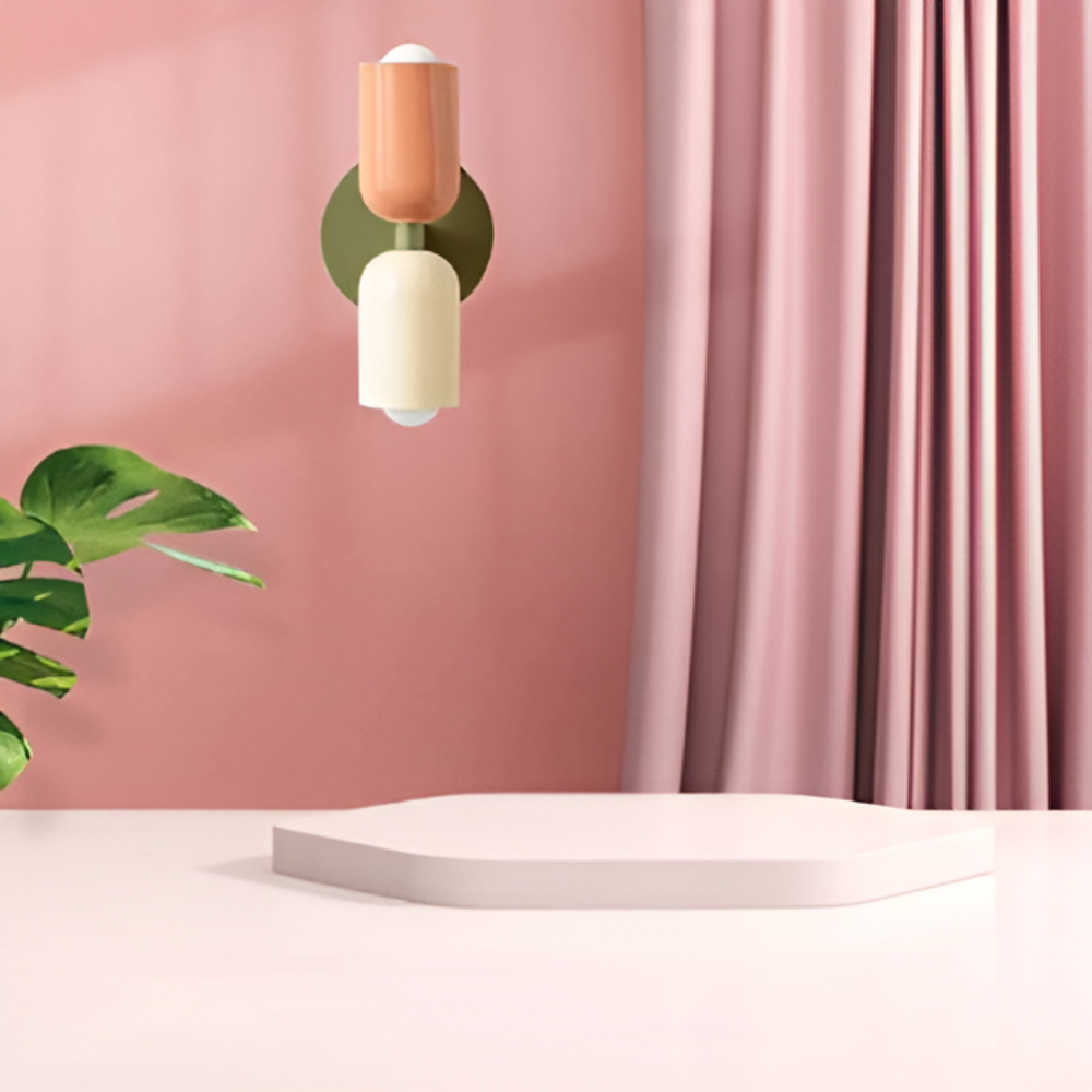 Nordic DualGlow Colour Block Wall Lamp