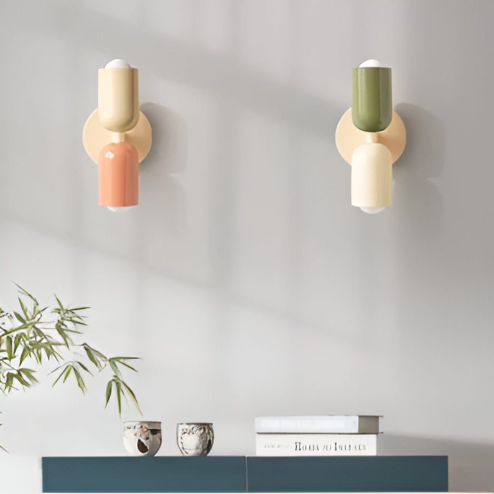 Nordic DualGlow Colour Block Wall Lamp