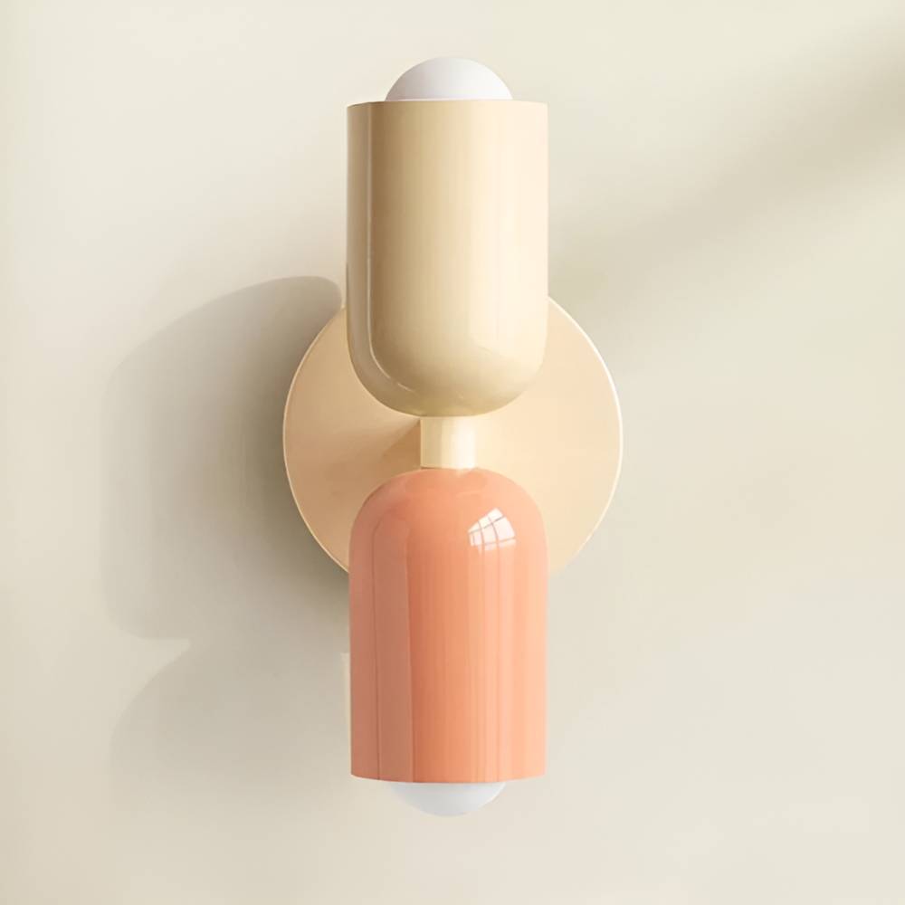 Nordic DualGlow Colour Block Wall Lamp
