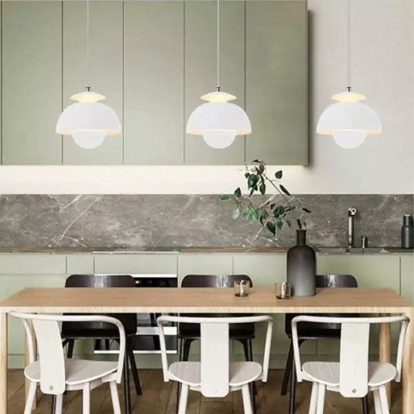 Flora Nordic Layered Dome Pendant Light