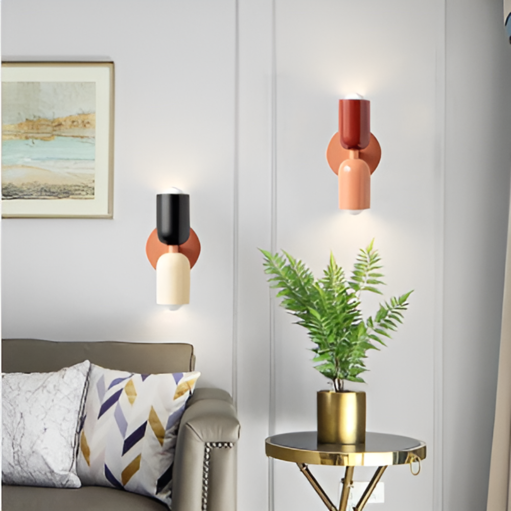 Nordic DualGlow Colour Block Wall Lamp