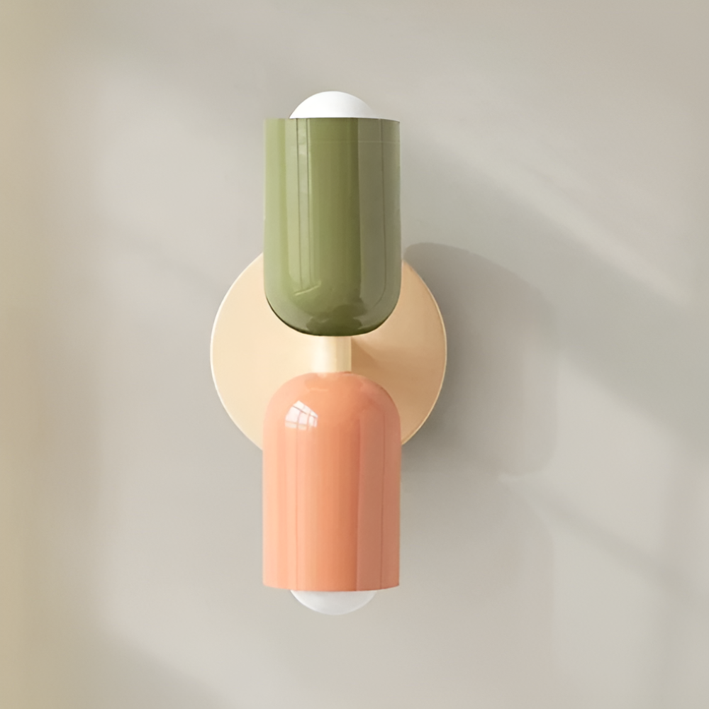 Nordic DualGlow Colour Block Wall Lamp