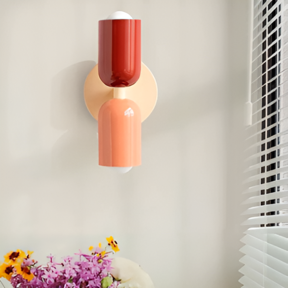 Nordic DualGlow Colour Block Wall Lamp