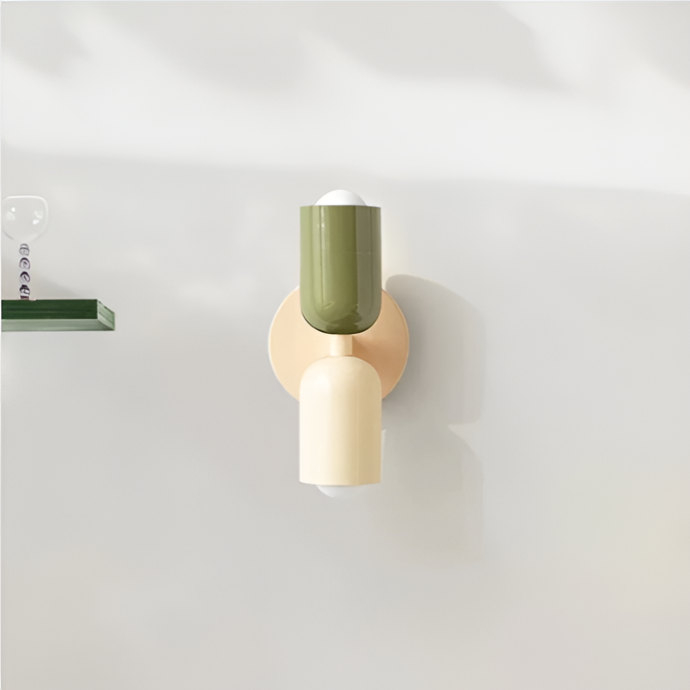 Nordic DualGlow Colour Block Wall Lamp