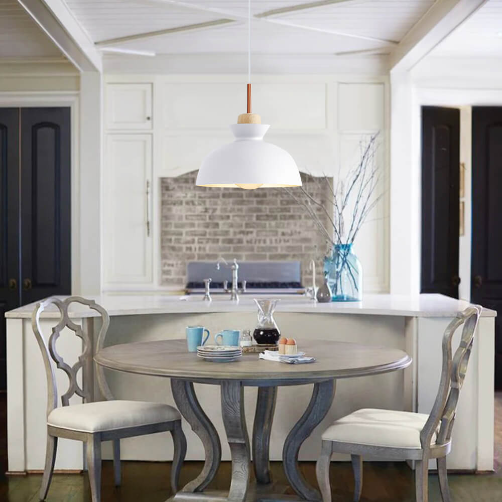 Modern Scandinavian Metal Dome Pendant