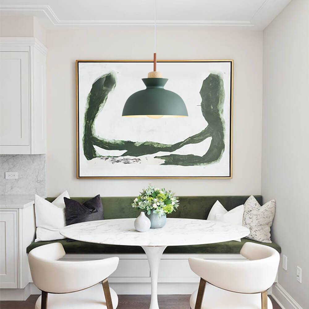 Modern Scandinavian Metal Dome Pendant