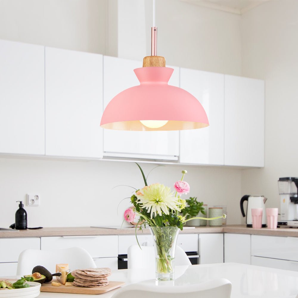 Modern Scandinavian Metal Dome Pendant