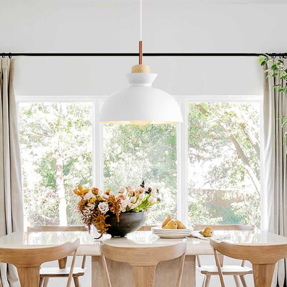 Modern Scandinavian Metal Dome Pendant