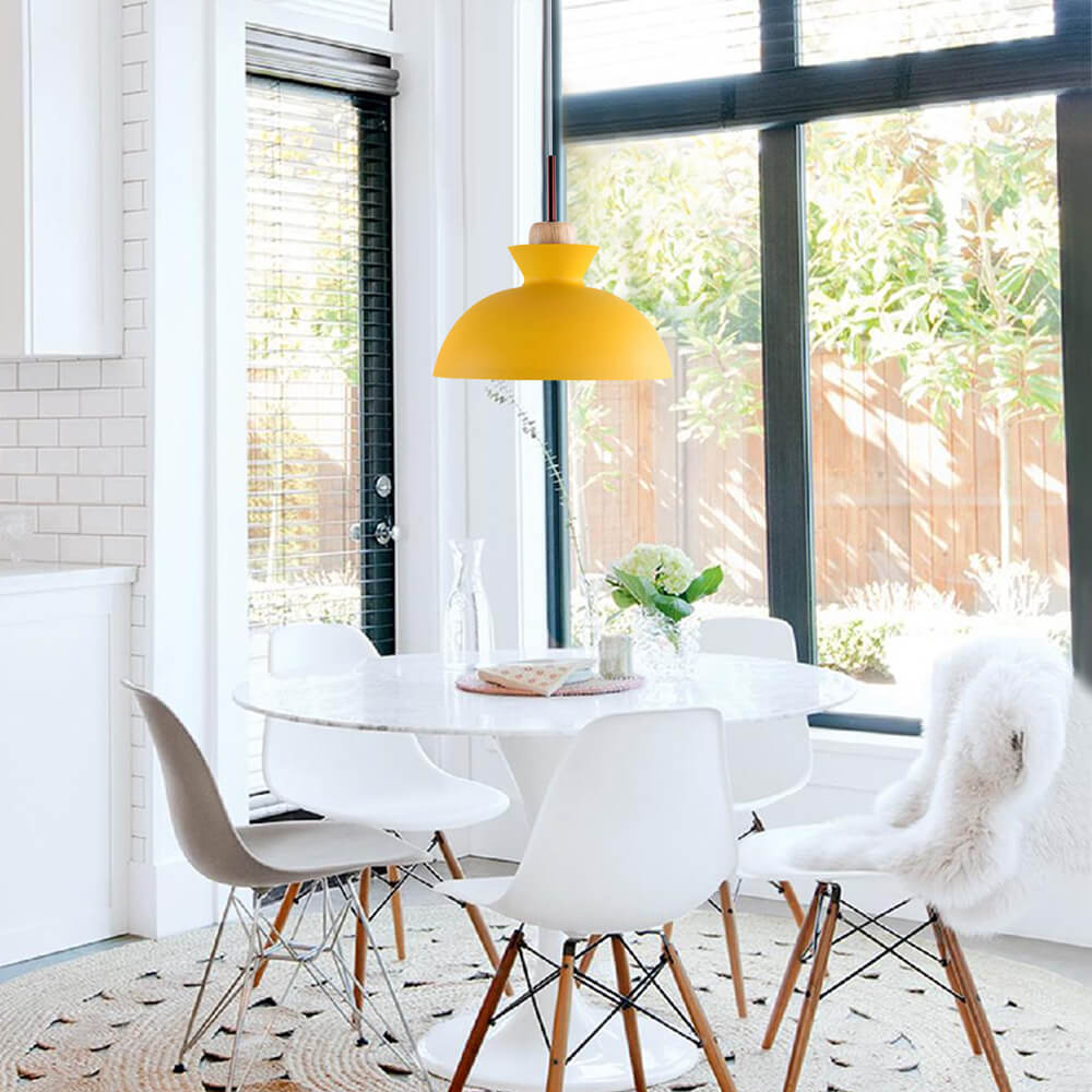 Modern Scandinavian Metal Dome Pendant