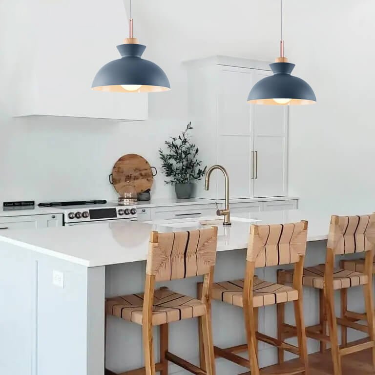 Modern Scandinavian Metal Dome Pendant