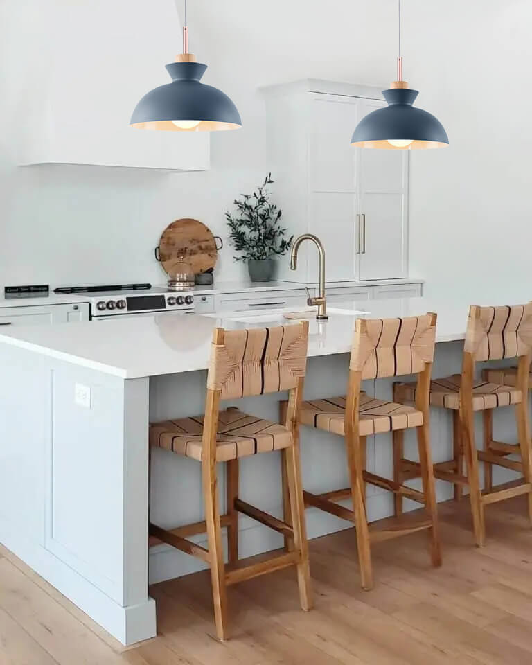 Modern Scandinavian Metal Dome Pendant