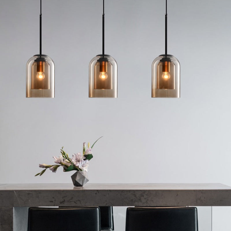 Nordic Coloured Glass Pendant Light