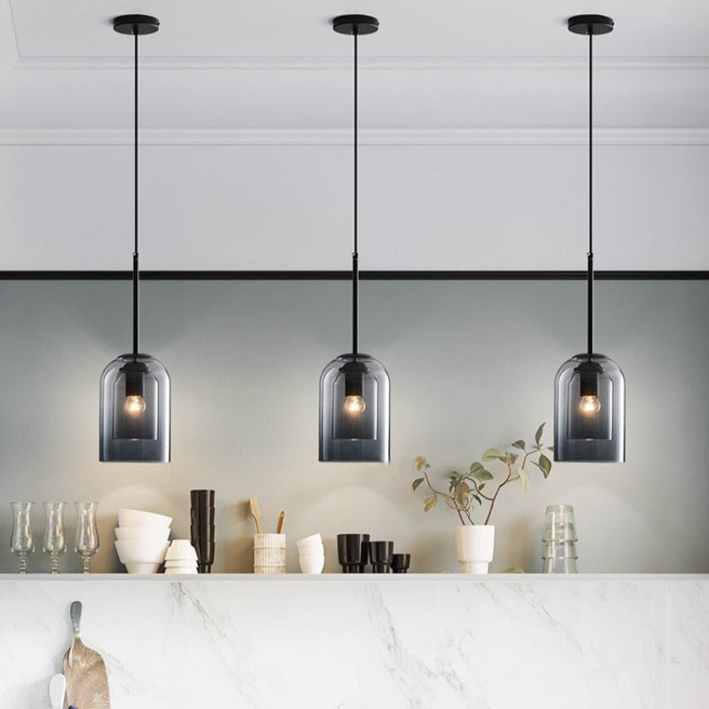 Nordic Coloured Glass Pendant Light
