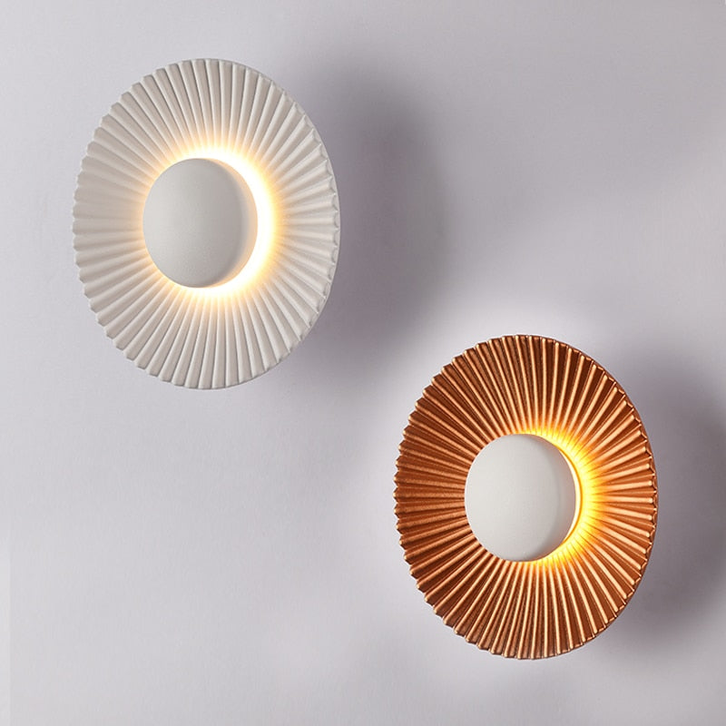 Hasna SunRay Metallic LED Wall Lamp