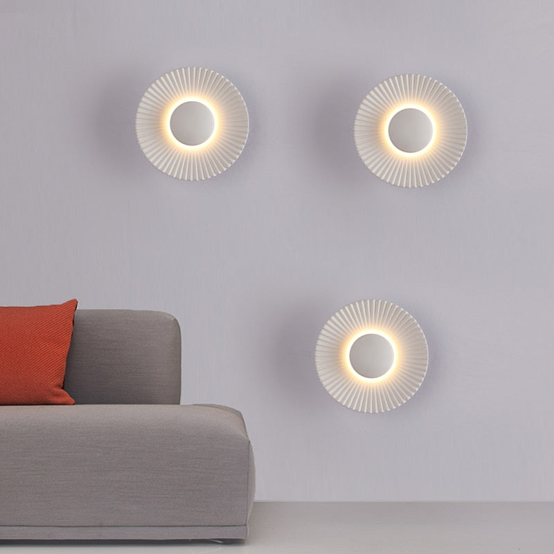 Hasna SunRay Metallic LED Wall Lamp
