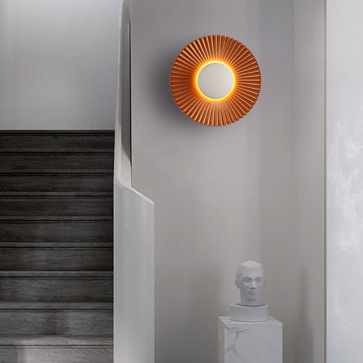 Hasna SunRay Metallic LED Wall Lamp