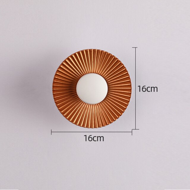 Hasna SunRay Metallic LED Wall Lamp