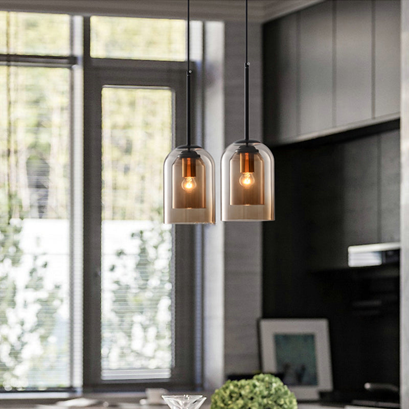 Nordic Coloured Glass Pendant Light