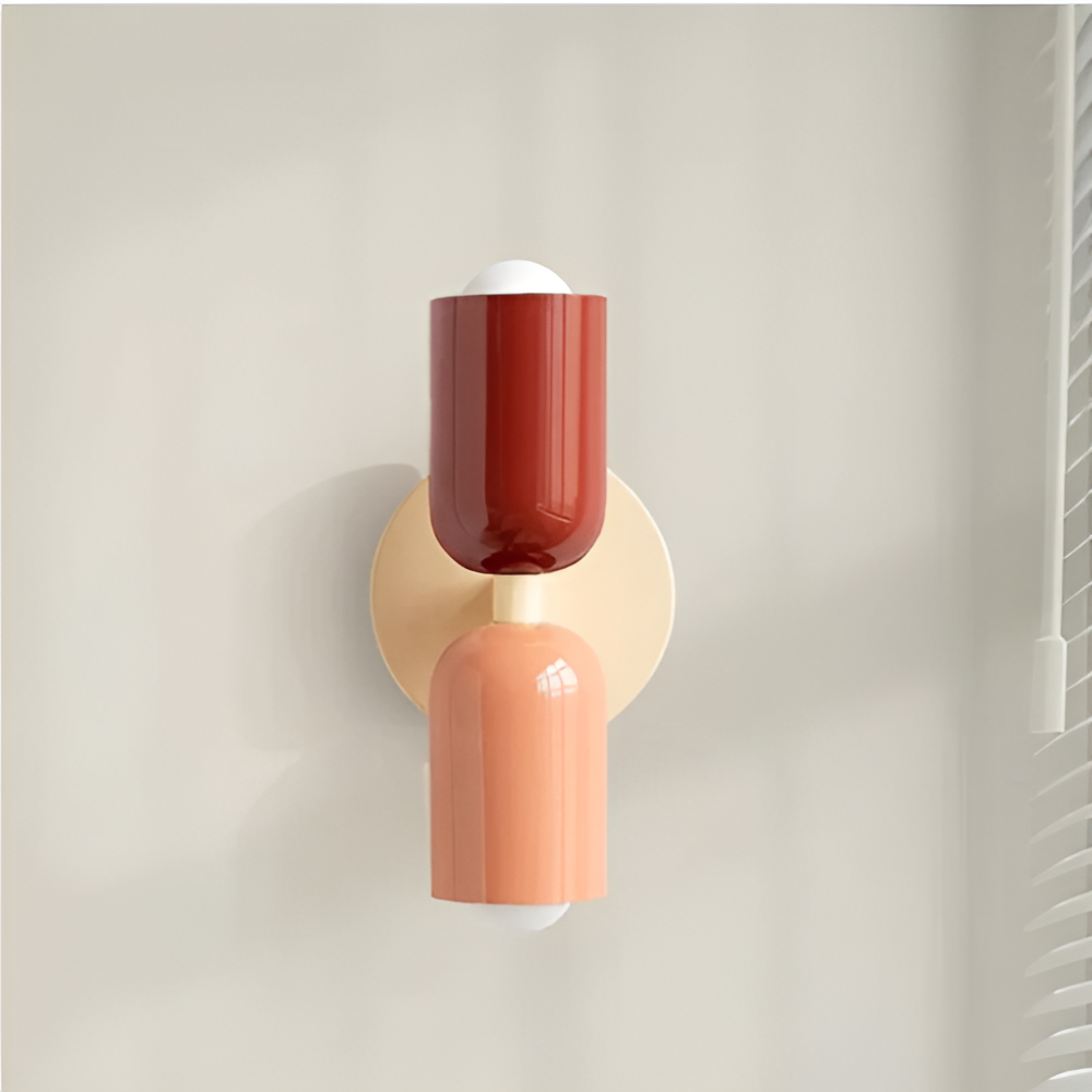 Nordic DualGlow Colour Block Wall Lamp